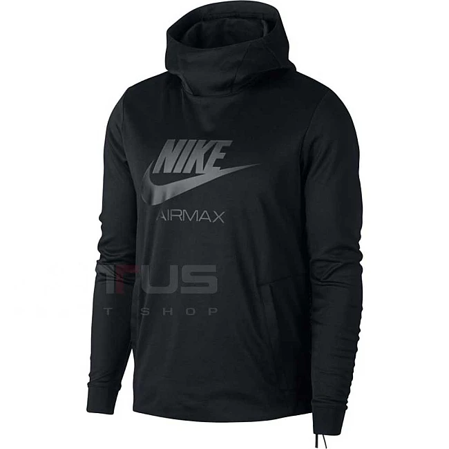 МЪЖКО ГОРНИЩЕ NIKE NSW HOODIE AIR MAX PO PK BLACK
