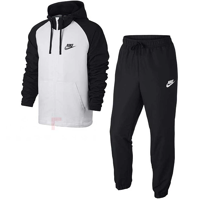 МЪЖКИ СПОРТЕН ЕКИП NIKE NSW TRK SUIT HD WVN BLACK/WHITE
