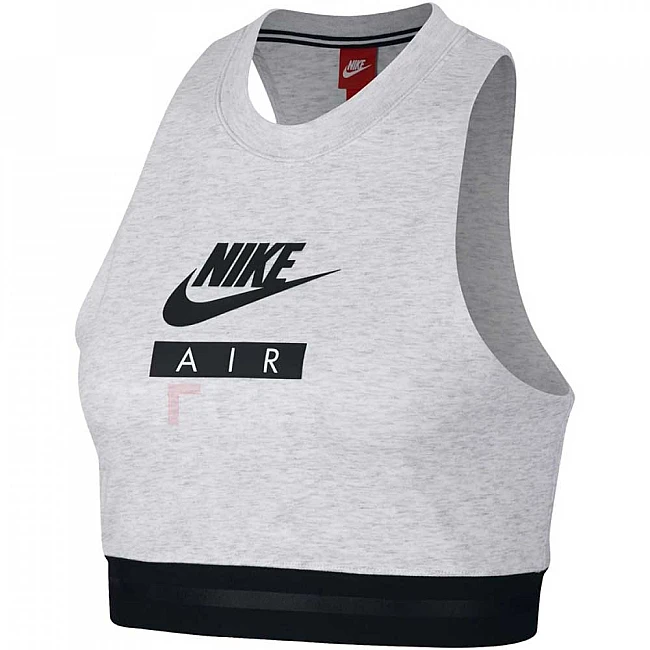 ДАМСКИ КЪС ПОТНИК NIKE NSW TOP CROP AIR BIRCH HTHR