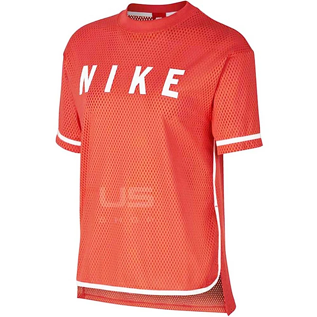 ДАМСКА ТЕНИСКА NIKE NSW TOP SS MESH CORAL