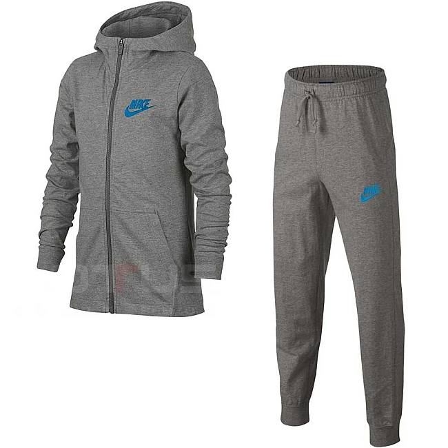ДЕТСКИ СПОРТЕН ЕКИП NIKE NSW TRK SUIT JSY GREY