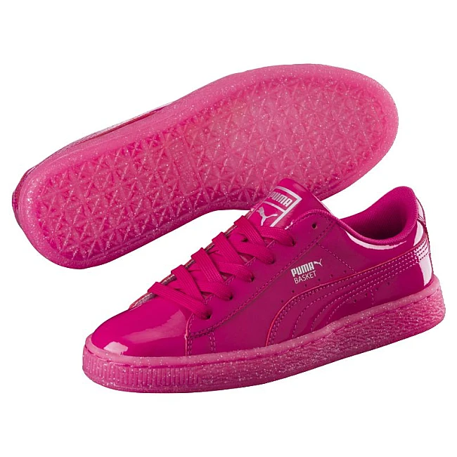 ДЕТСКИ ОБУВКИ PUMA BASKET PATENT ICED GLITTER JR PINK