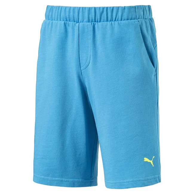 ДЕТСКИ КЪСИ ПАНТАЛОНИ PUMA ESS JERSEY 8 SHORT BLUE