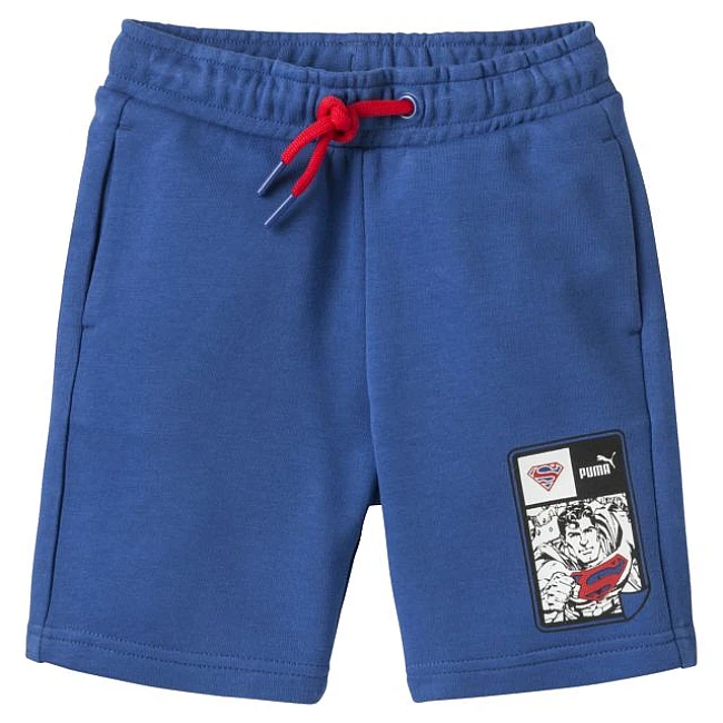 ДЕТСКИ КЪСИ ПАНТАЛОНИ PUMA STYLE SUPERMAN BERMUDA BLUE