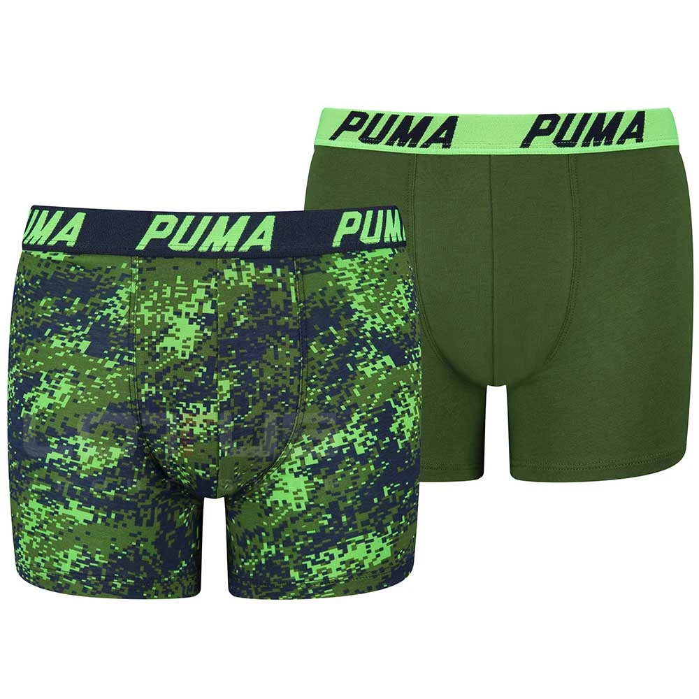 ДЕТСКИ БОКСЕР PUMA BOXER 2P SEASONAL BOXER NAVY/GREEN - lotus-sport.bg