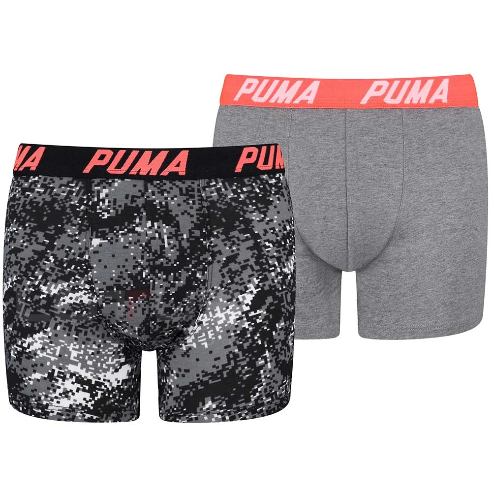 ДЕТСКИ БОКСЕР PUMA BOXER 2P SEASONAL BOXER GREY/BLACK - lotus-sport.bg
