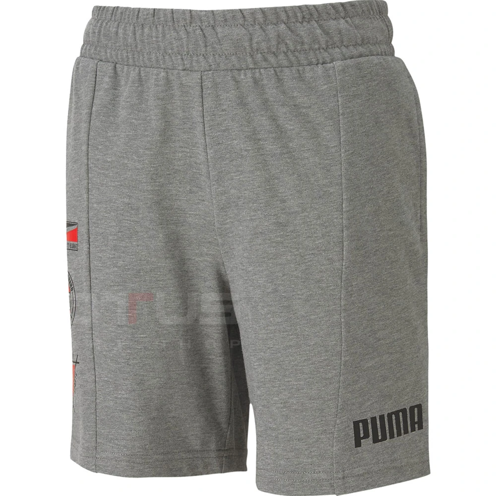 ДЕТСКИ КЪСИ ПАНТАЛОНИ PUMA ALPHA SUMMER SHORT B GRAY - lotus-sport.bg