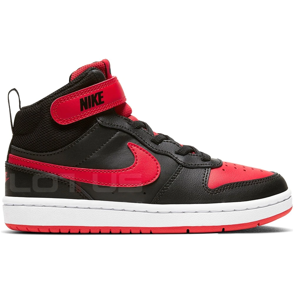 ДЕТСКИ ОБУВКИ NIKE COURT BOROUGH MID 2 PSV BLACK/RED - lotus-sport.bg