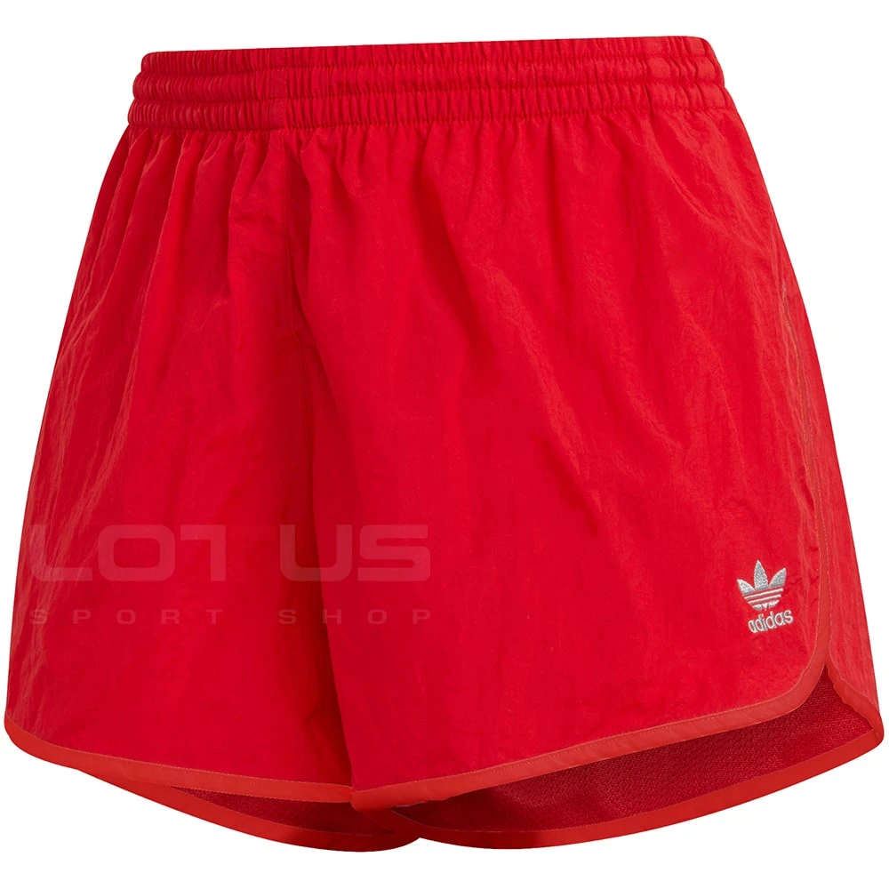 ДАМСКИ КЪСИ ПАНТАЛОНИ ADIDAS 3STR SHORTS RED - lotus-sport.bg