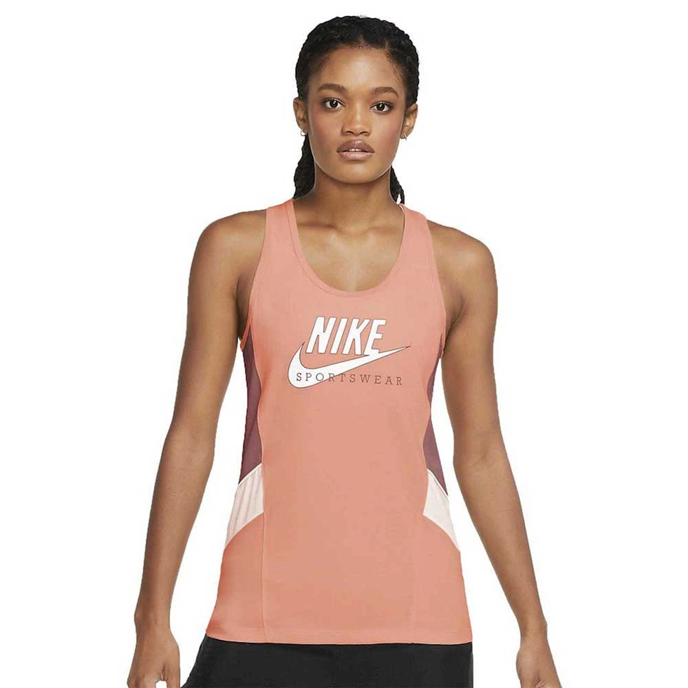ДАМСКИ ПОТНИК NIKE NSW HERITAGE TNK TOP HBR PEACH - lotus-sport.bg