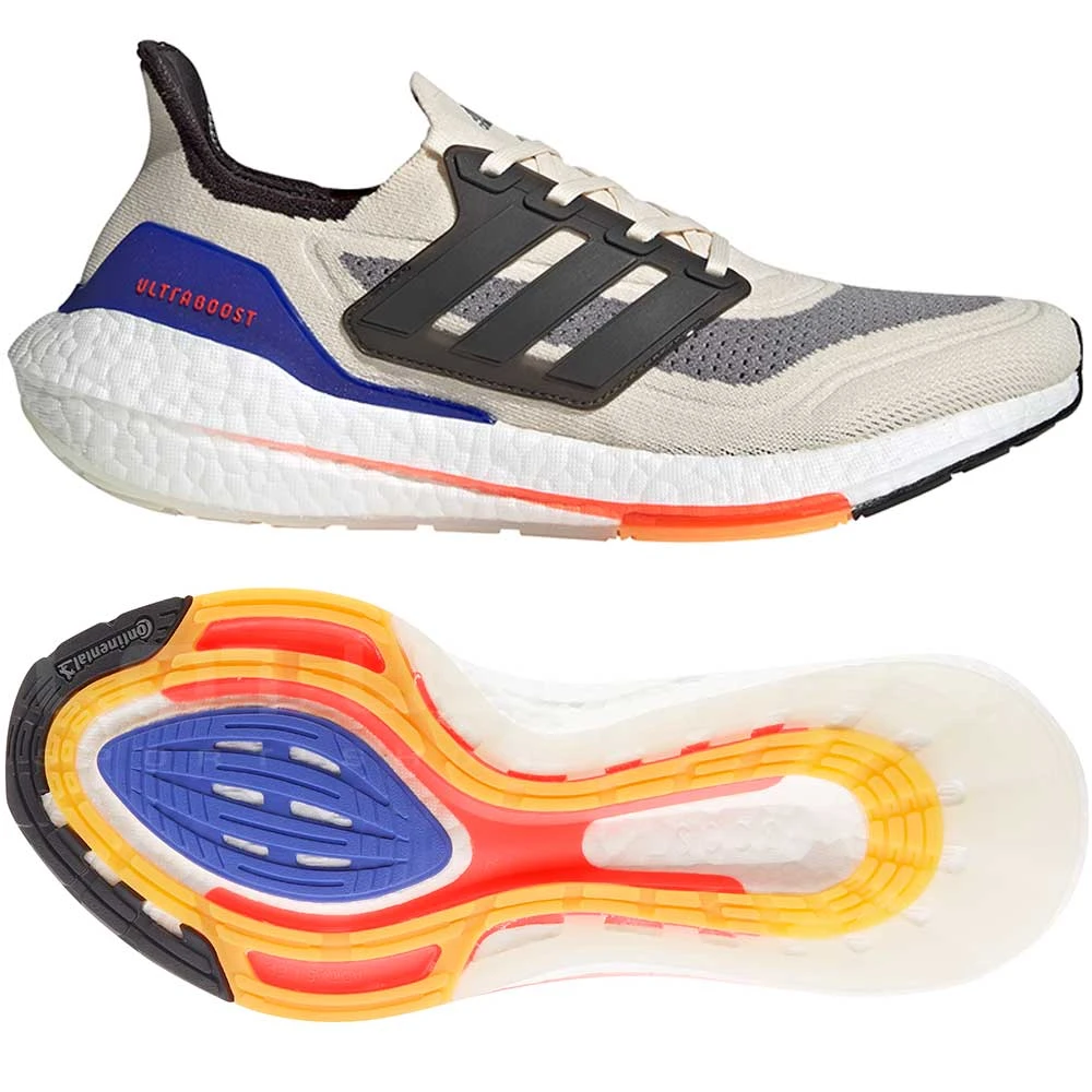 МЪЖКИ МАРАТОНКИ ADIDAS ULTRABOOST 21 WHITE/CARBON - lotus-sport.bg