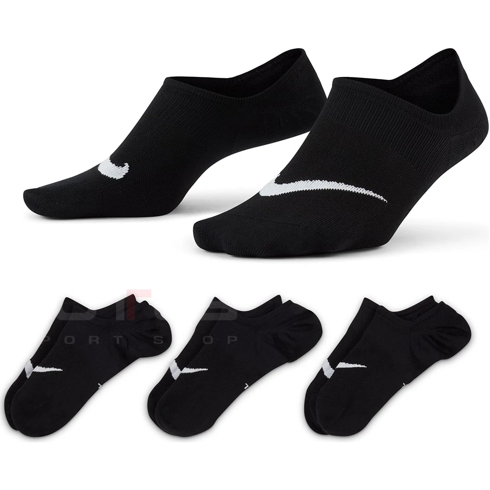 ЧОРАПИ NIKE EVERYDAY PLUS LTWT FOOT 3PR BLACK - lotus-sport.bg