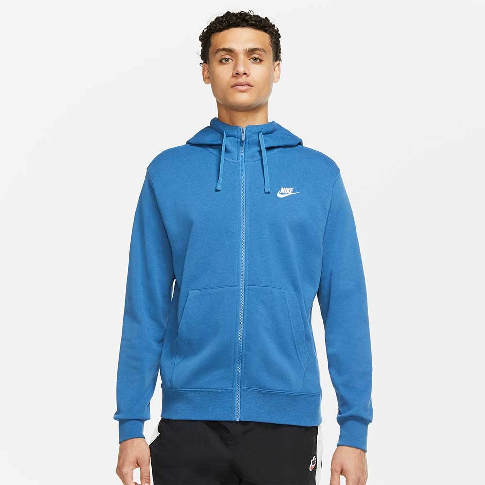 МЪЖКО ГОРНИЩЕ NIKE NSW CLUB HOODIE FZ FT DK MARINA - lotus-sport.bg
