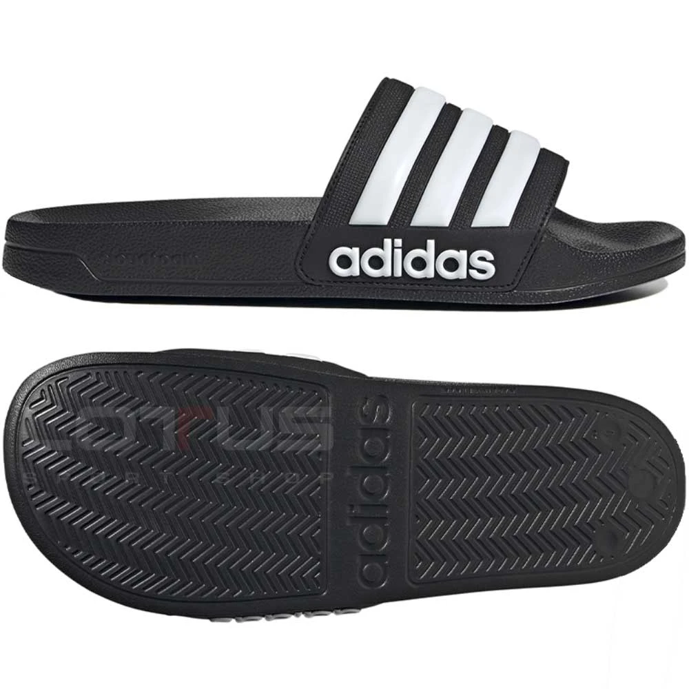 ЧЕХЛИ ADIDAS ADILETTE SHOWER BLACK/WHITE - lotus-sport.bg