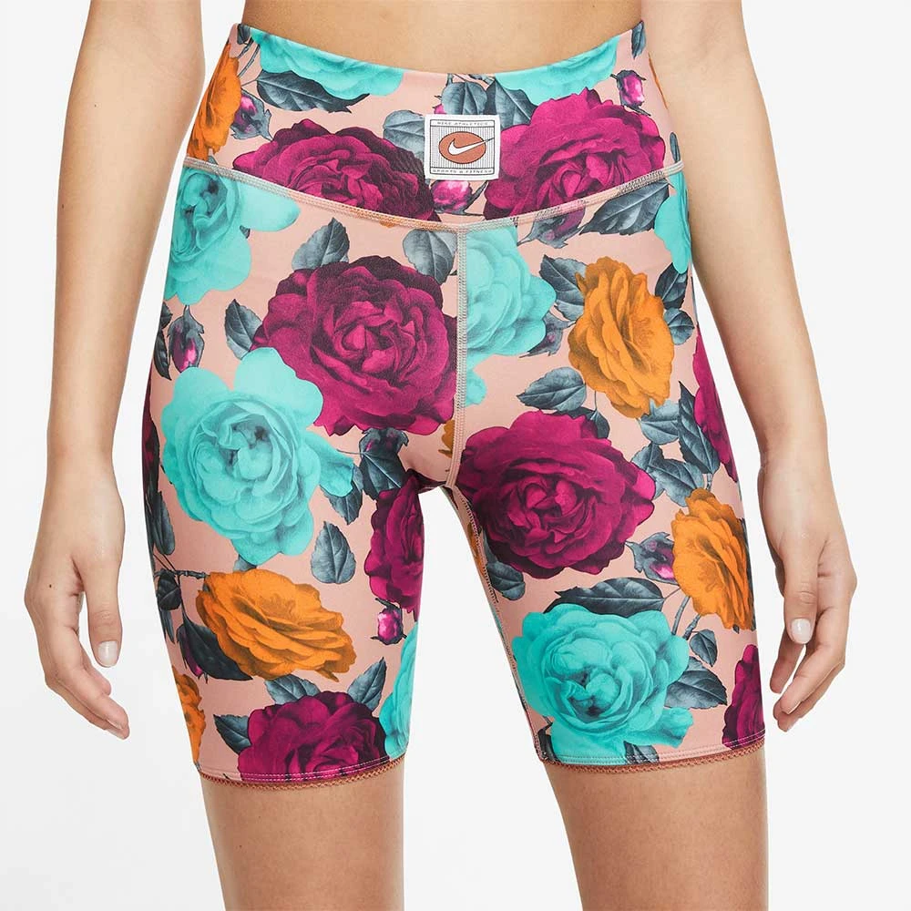 ДАМСКИ КЪС КЛИН NIKE ONE DF IC AOP MR 7IN SHRT ROSE/PRINT - lotus-sport.bg