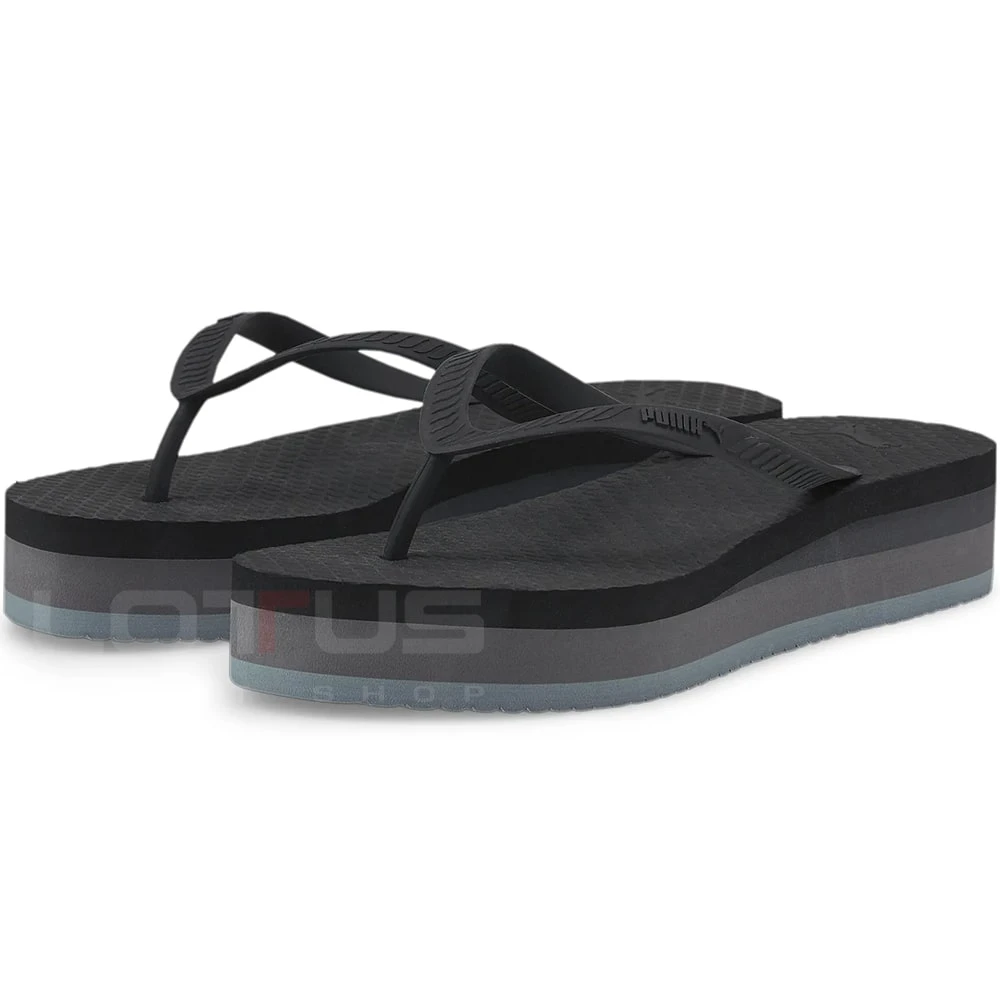 ДАМСКИ ЧЕХЛИ PUMA COMFY FLIP PLATFORM BLACK/GREY - lotus-sport.bg