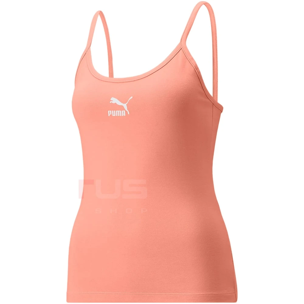 ДАМСКИ ПОТНИК PUMA CLASSICS LOGO TANK PEACH - lotus-sport.bg
