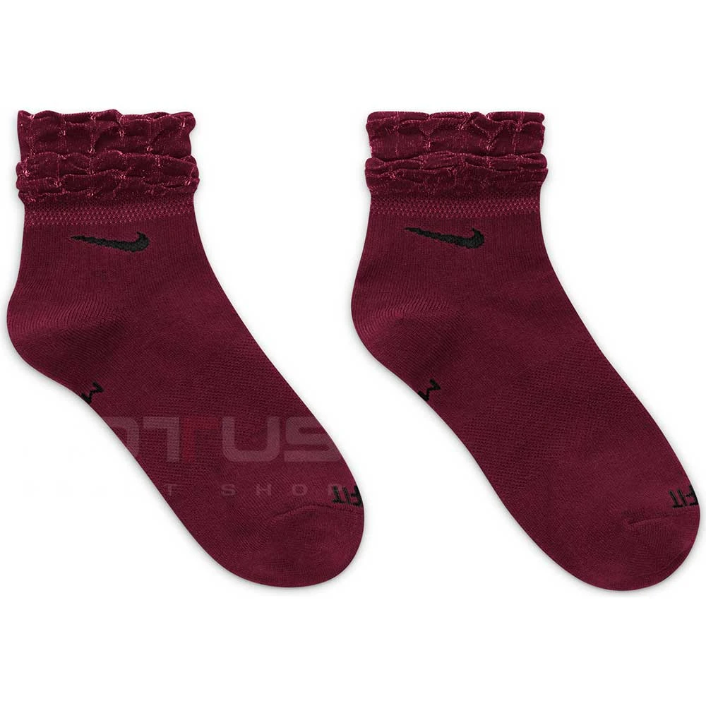 ЧОРАПИ NIKE EVERYDAY ANKLE 1PK - 144 RUFFLE SHU BEETROOT - lotus-sport.bg