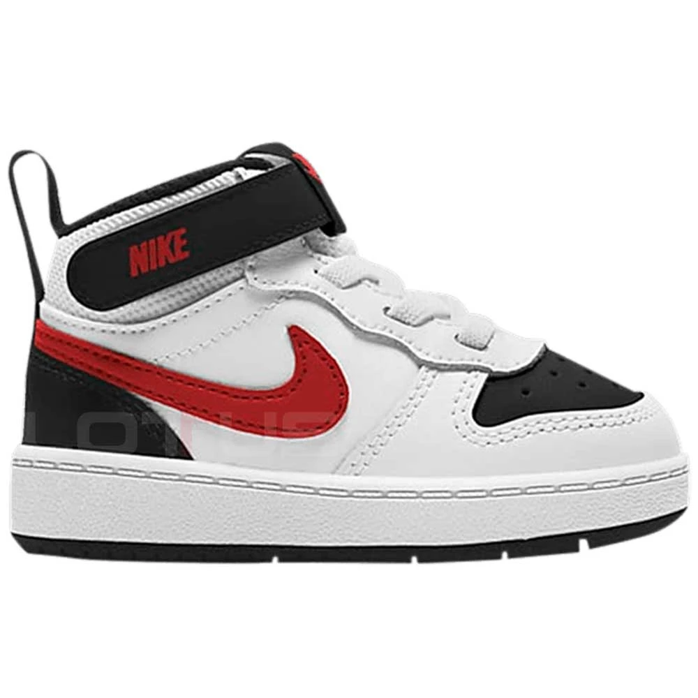ДЕТСКИ ОБУВКИ NIKE COURT BOROUGH MID 2 (TDV) WHITE/RED - lotus-sport.bg