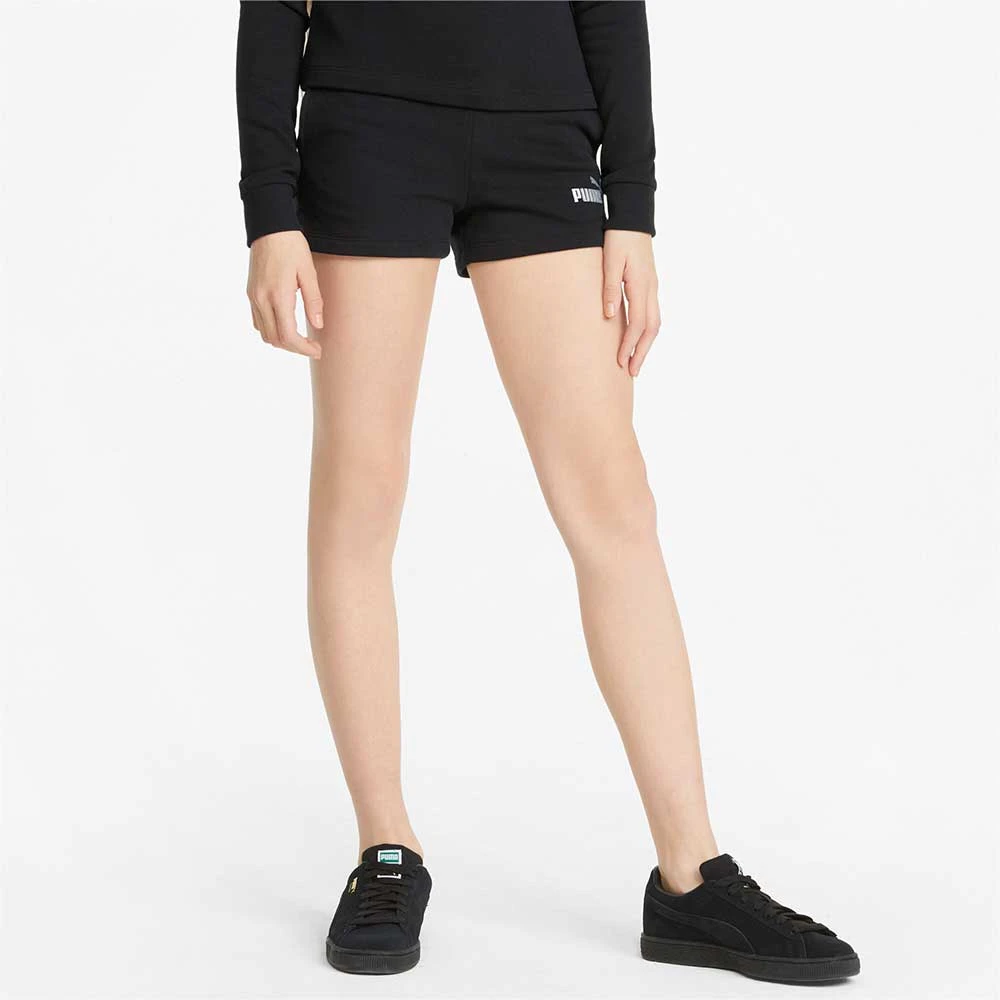 ДЕТСКИ КЪСИ ПАНТАЛОНИ ЗА МОМИЧЕ PUMA ESS+ SHORTS TR G BLACK - lotus-sport.bg