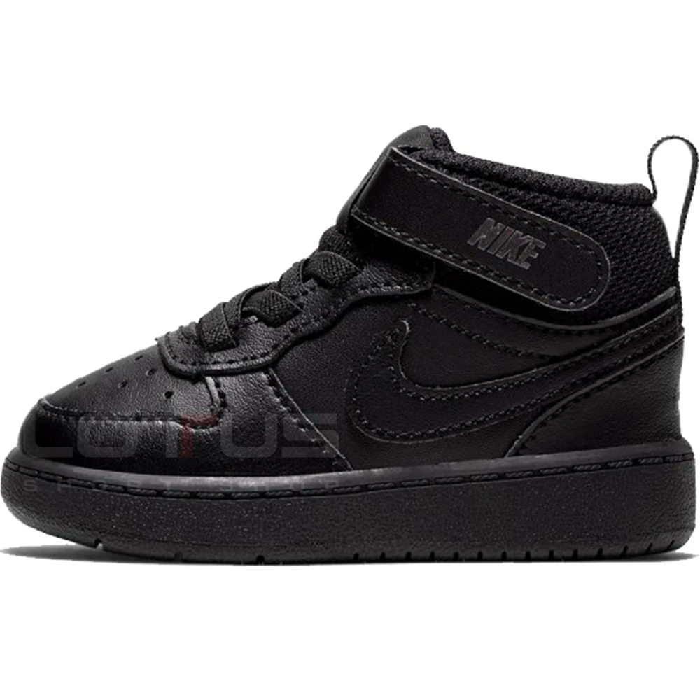 ДЕТСКИ ОБУВКИ NIKE COURT BOROUGH MID 2 (TDV) BLACK - lotus-sport.bg