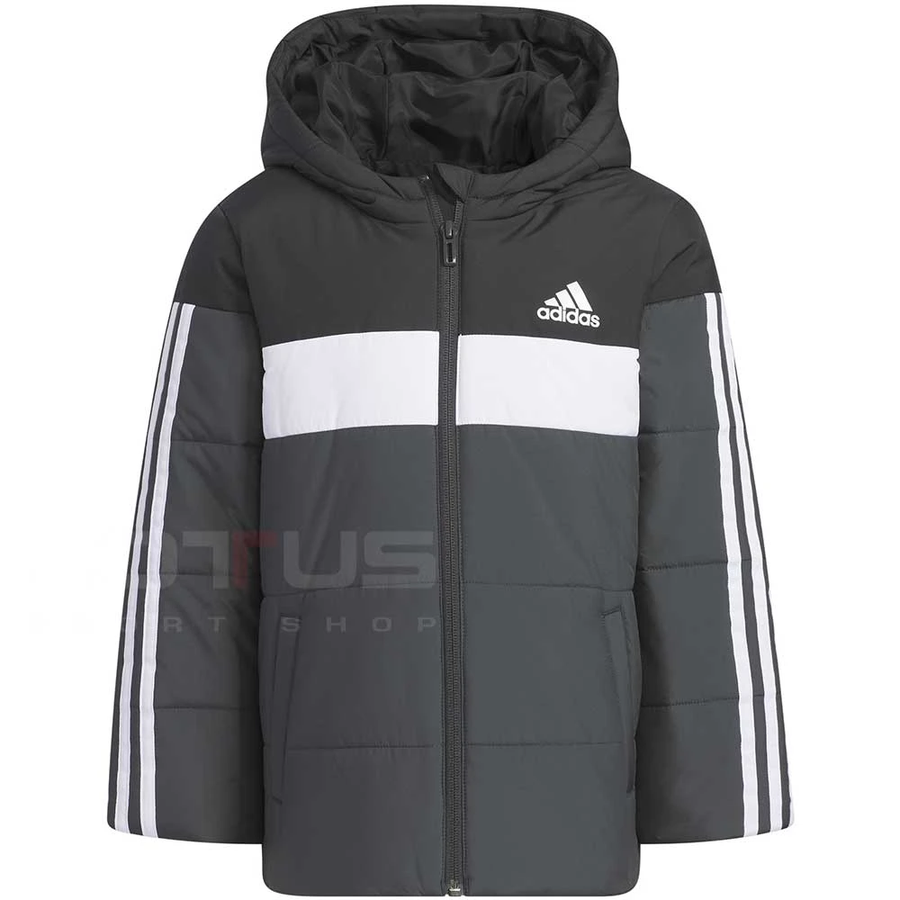 ДЕТСКО ЯКЕ ЗА МОМЧЕ ADIDAS LK PAD JKT BLACK - lotus-sport.bg