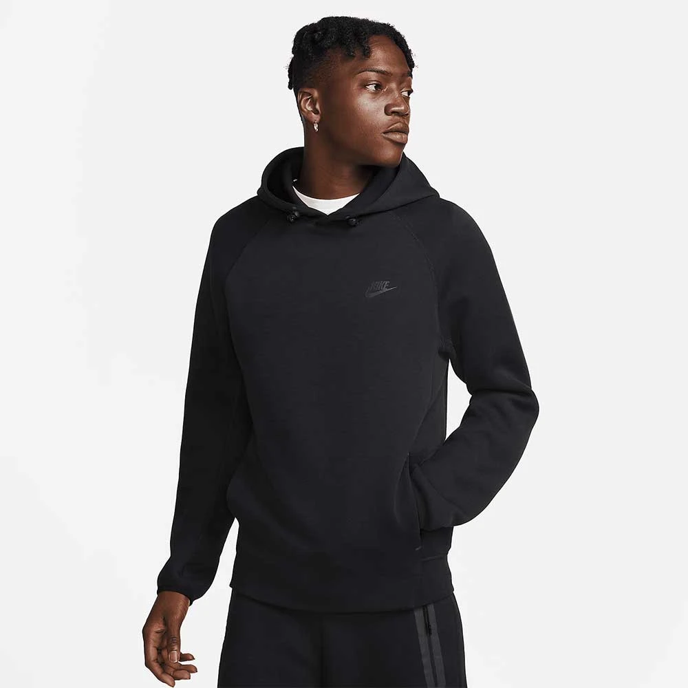 МЪЖКИ СУИТШЪРТ NIKE TCH FLC PO HOODIE BLACK - lotus-sport.bg