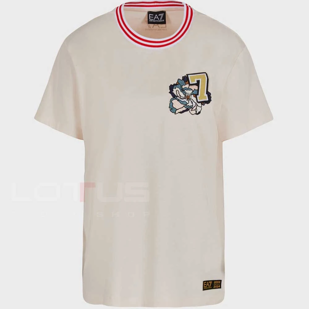 ДАМСКА ТЕНИСКА EA7 EMPORIO ARMANI 3DTT11 TRAIN 20TH YEAR ANNIVERSARY W TEE SS РОЗОВА - lotus-sport.bg