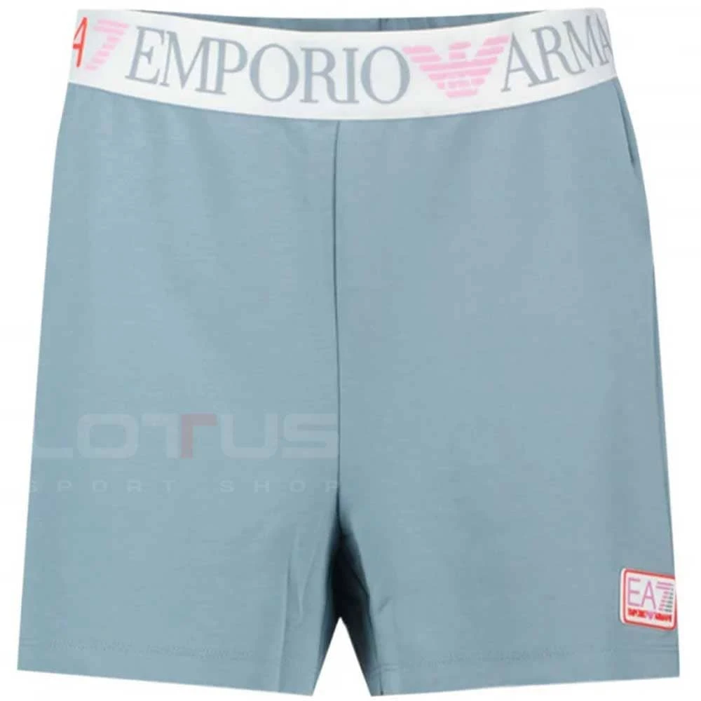 ДАМСКИ КЪСИ ПАНТАЛОНИ EA7 EMPORIO ARMANI 3DTS63 NATURAL VENTUS7 W SHORTS СИНИ - lotus-sport.bg