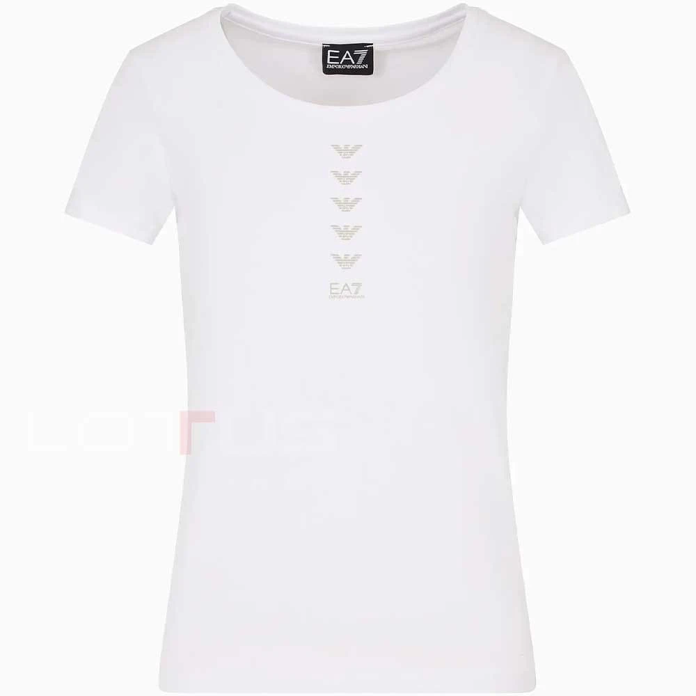 ДАМСКА ТЕНИСКА EA7 EMPORIO ARMANI 3DTT20 TRAIN LOGO SERIES W TEE SS MULTILOGO БЯЛА - lotus-sport.bg