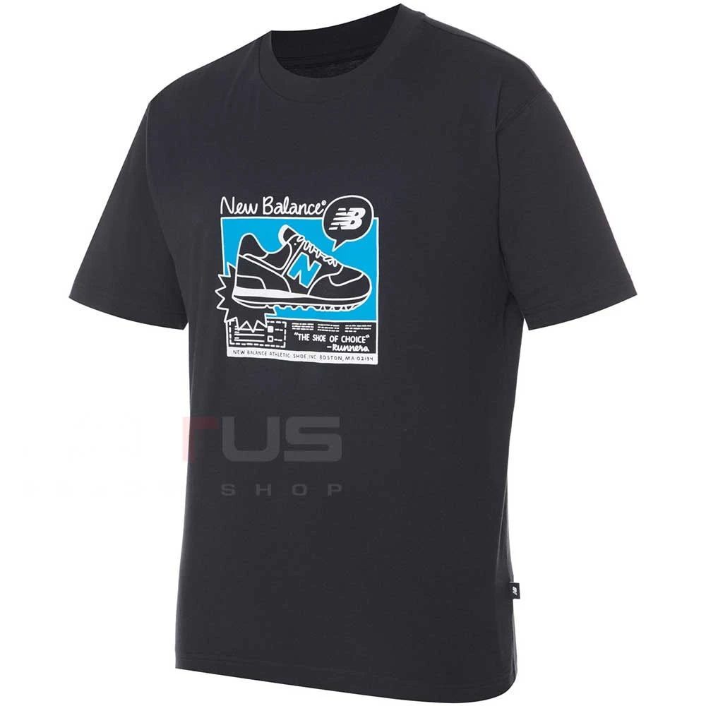 МЪЖКА ТЕНИСКА NEW BALANCE MT41593BK AD RELAXED TEE ЧЕРНА - lotus-sport.bg