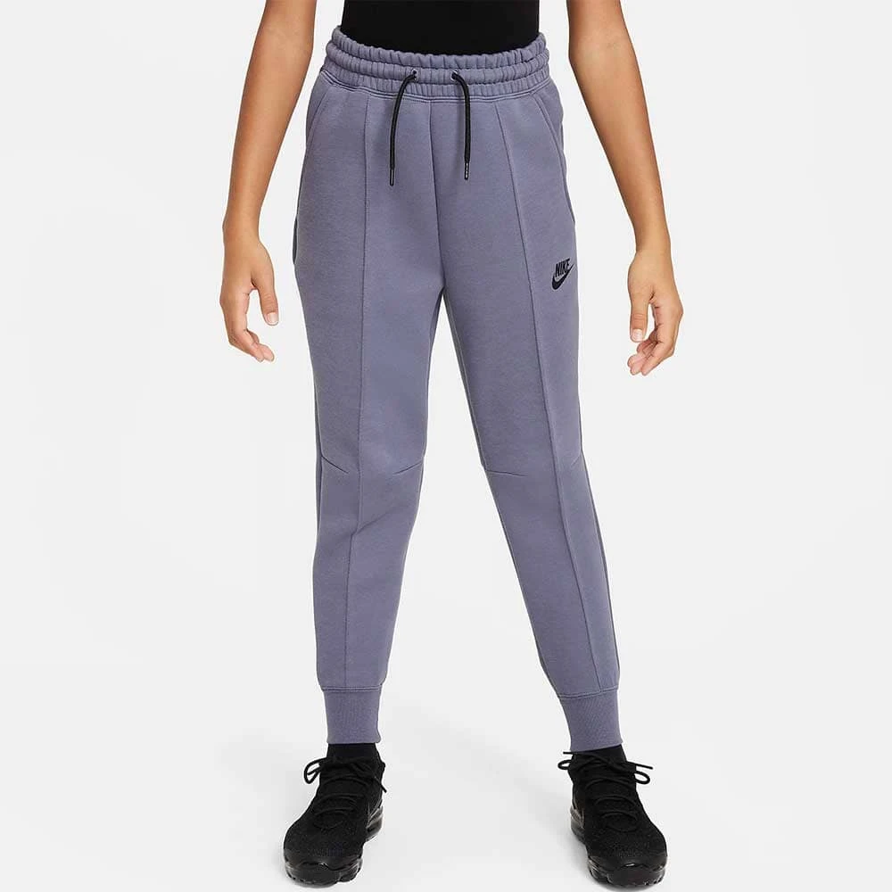 ДЕТСКО ДОЛНИЩЕ ЗА МОМИЧЕ NIKE NSW TCH FLC JGGR СИВО-СИНЬО - lotus-sport.bg