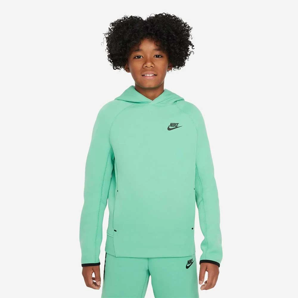 ДЕТСКИ СУИТШЪРТ ЗА МОМЧЕ NIKE NSW TECH FLC PO HOODIE СВЕТЛОЗЕЛЕН - lotus-sport.bg