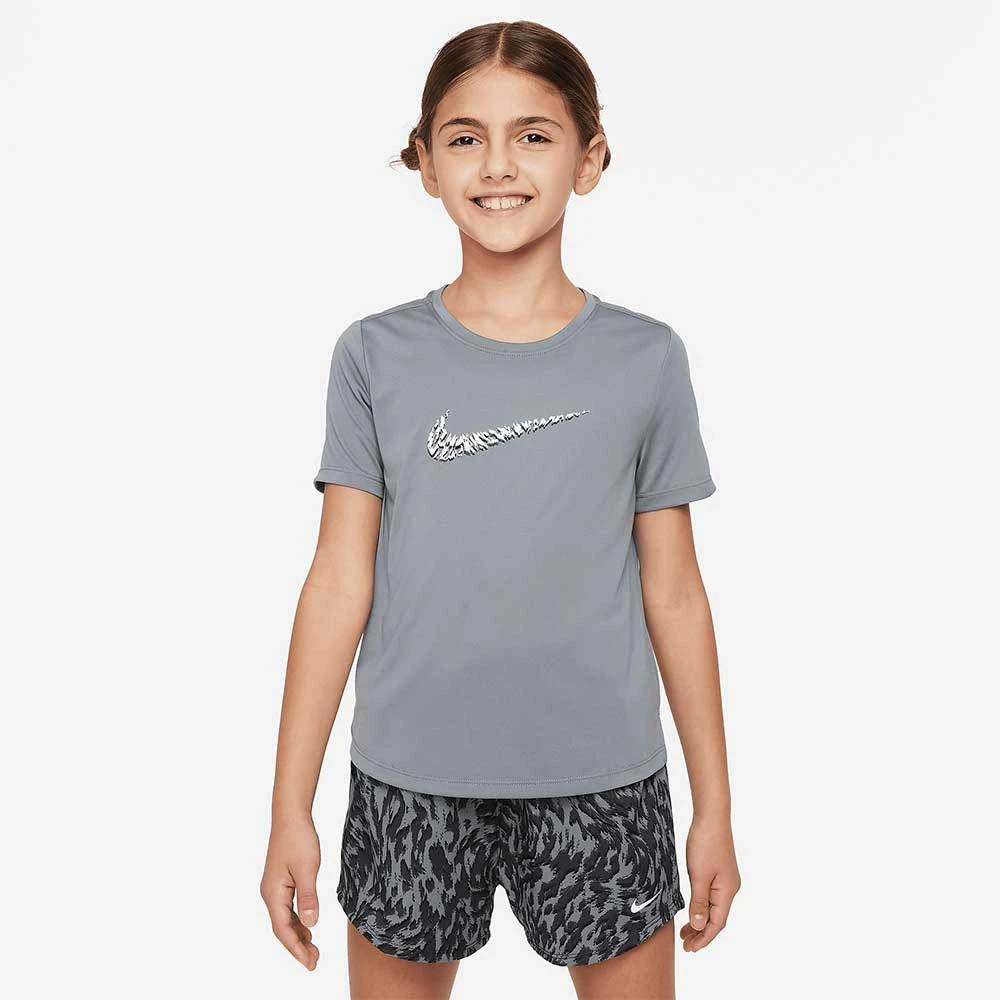 ДЕТСКА ТЕНИСКА ЗА МОМИЧЕ NIKE ONE SS TOP GX VNR СИВА - lotus-sport.bg