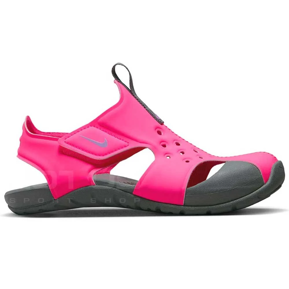 ДЕТСКИ САНДАЛИ ЗА МОМИЧЕ NIKE SUNRAY PROTECT 2 (PS) РОЗОВИ/СИВИ - lotus-sport.bg