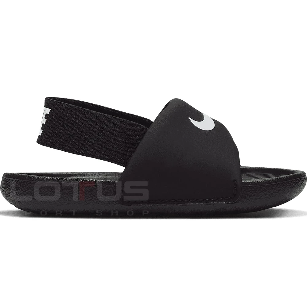 ДЕТСКИ ЧЕХЛИ ЗА МОМЧЕ NIKE KAWA SLIDE (TD) ЧЕРНИ - lotus-sport.bg