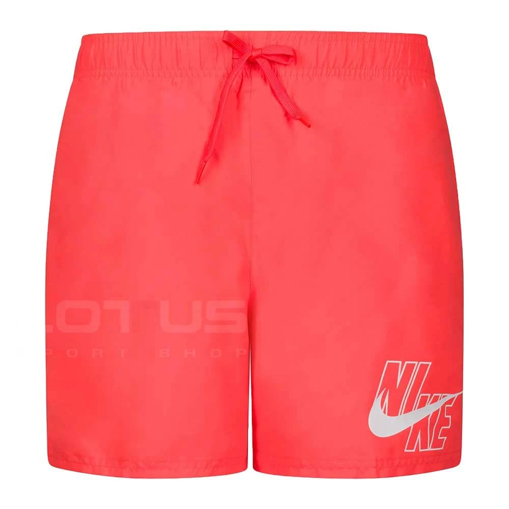 МЪЖКИ ПЛУВНИ ШОРТИ NIKE NESSA566-631 LOGO 5IN VOLLEY SHORT ЧЕРВЕНИ - lotus-sport.bg