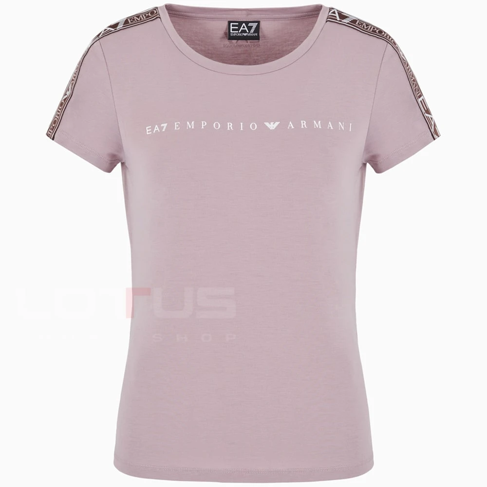 ДАМСКА ТЕНИСКА EA7 EMPORIO ARMANI 6DTT03-1341 NATURAL VENTUS7 W TEE РОЗОВА - lotus-sport.bg