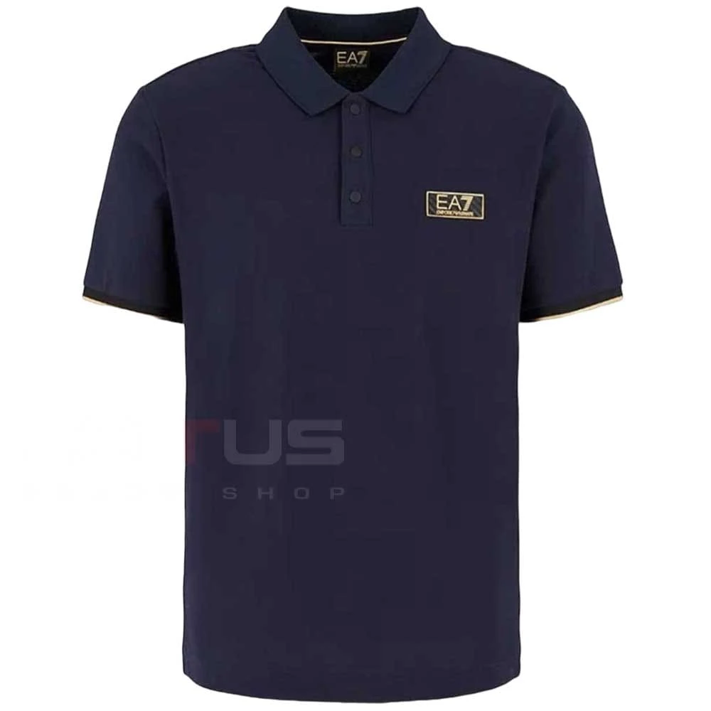 МЪЖКА ТЕНИСКА EA7 EMPORIO ARMANI 7M000022-UB102 TRAIN GOLD LABEL M POLO PIMA PQ ТЪМНОСИНЯ - lotus-sport.bg