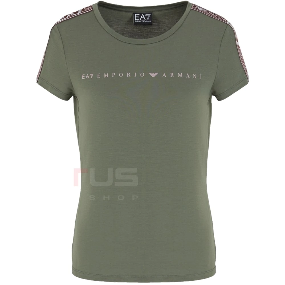ДАМСКА ТЕНИСКА EA7 EMPORIO ARMANI 6DTT03-1898 NATURAL VENTUS7 W TEE ЗЕЛЕНА - lotus-sport.bg