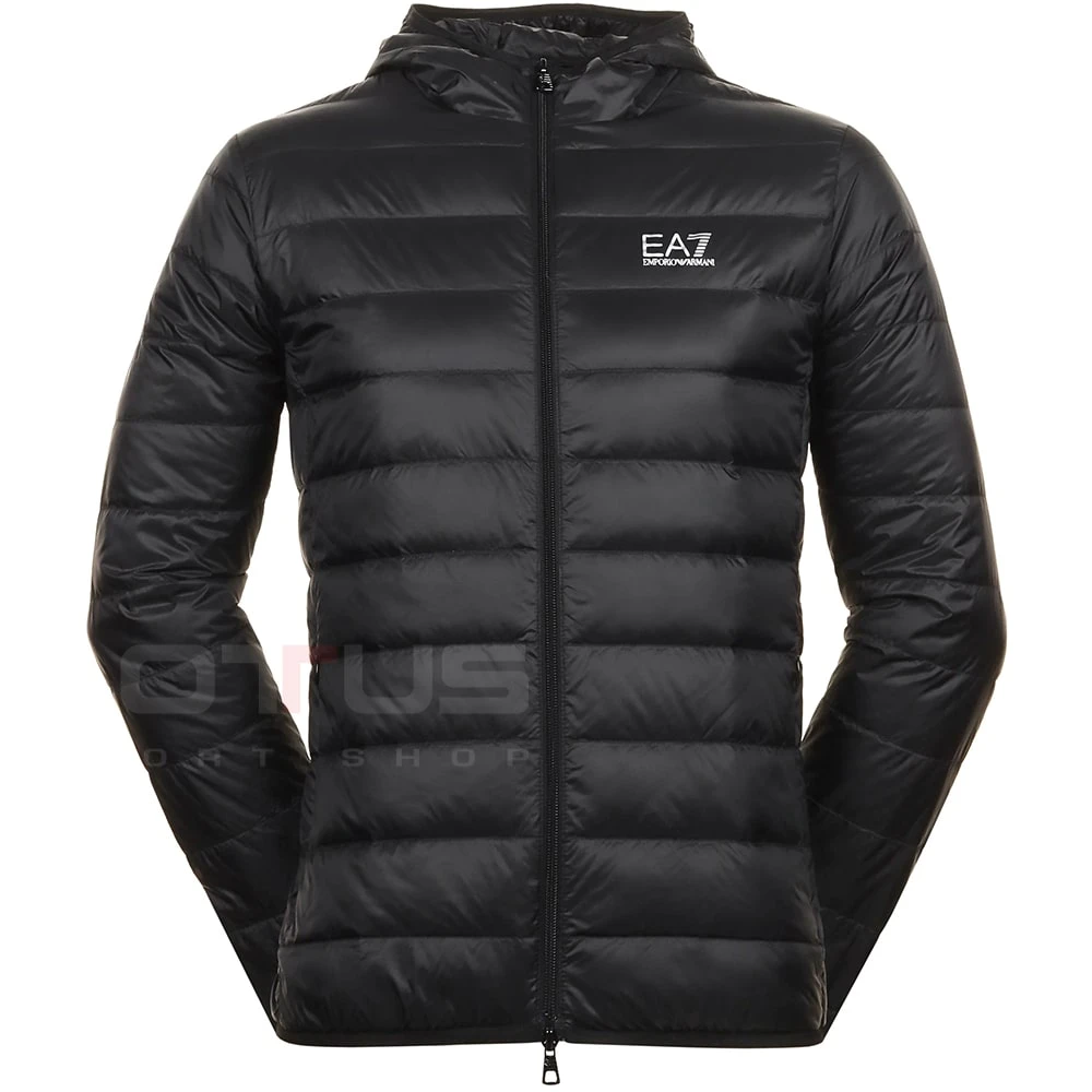 МЪЖКО ЯКЕ EA7 EMPORIO ARMANI 8NPB24-1200 TRAIN CORE ID M DOWN LIGHT HOODED JACKET ЧЕРНО - lotus-sport.bg