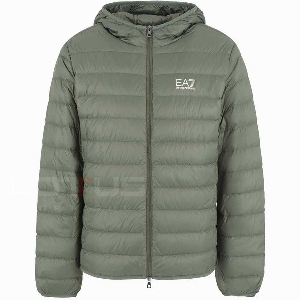 МЪЖКО ЯКЕ EA7 EMPORIO ARMANI 8NPB24-1846 TRAIN CORE ID M DOWN LIGHT HOODED JACKET ЗЕЛЕНО - lotus-sport.bg