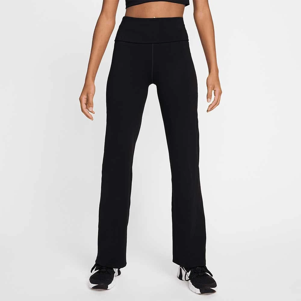ДАМСКО ДОЛНИЩЕ NIKE FV7848-010 DF ONE HR FLDOVR PANT ЧЕРНО - lotus-sport.bg