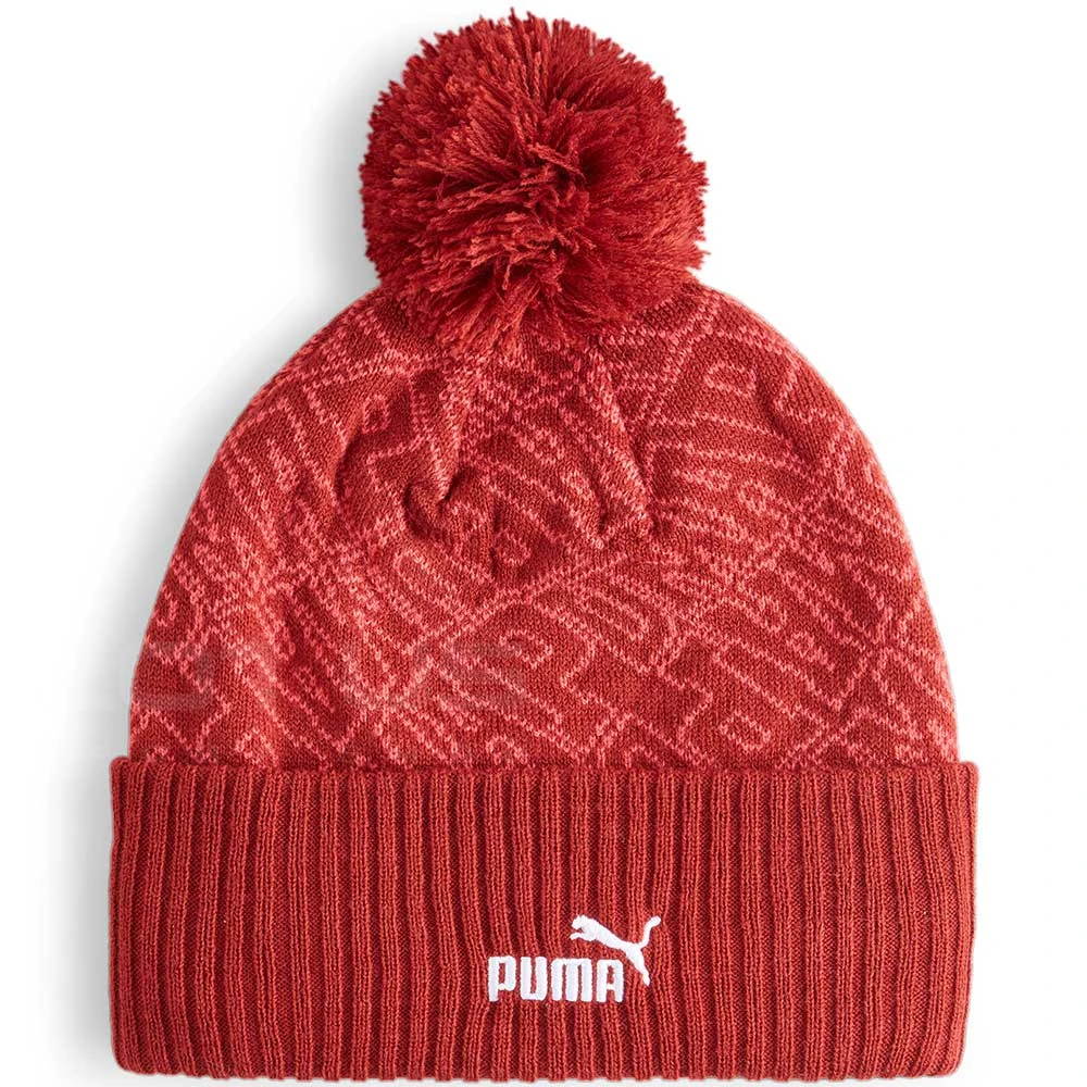 ЗИМНА ШАПКА PUMA 02546902 POM BEANIE ЧЕРВЕНА - lotus-sport.bg