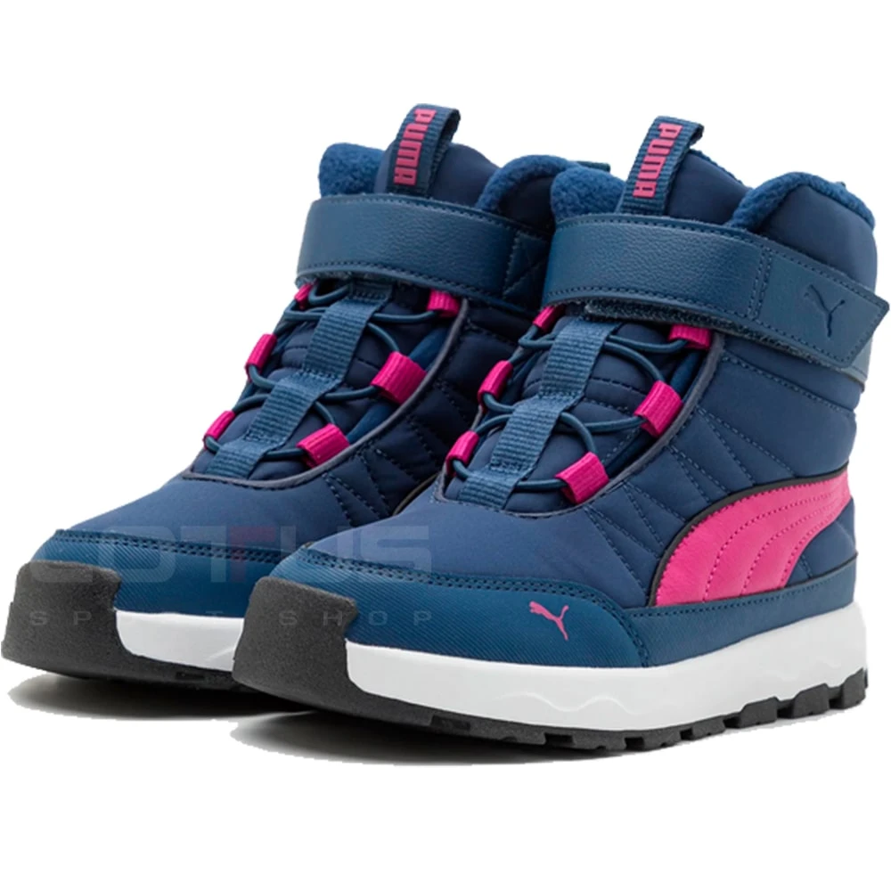 ДЕТСКИ БОТУШИ ЗА МОМИЧЕ PUMA 39264506 EVOLVE BOOT AC+ PS СИНЬО-ЛИЛАВИ - lotus-sport.bg