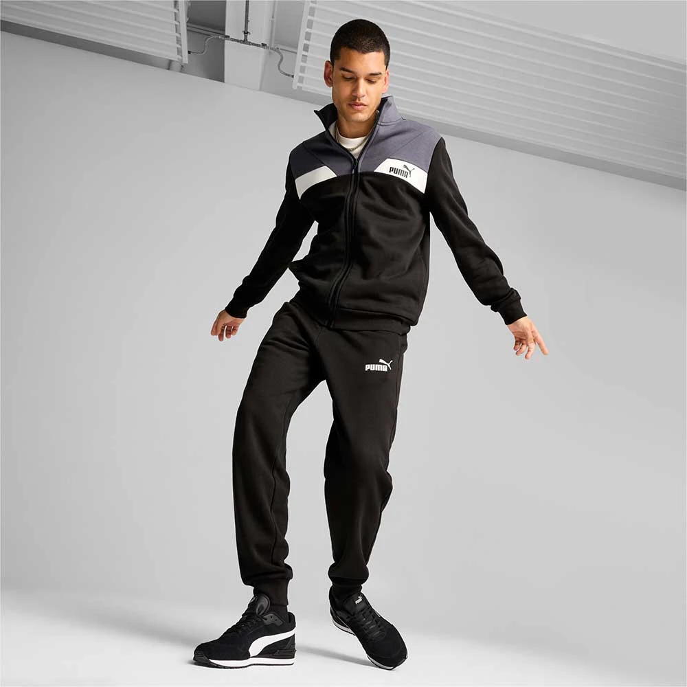 МЪЖКИ СПОРТЕН ЕКИП PUMA 68190001 POWER SUIT FL ЧЕРЕН/СИВ - lotus-sport.bg