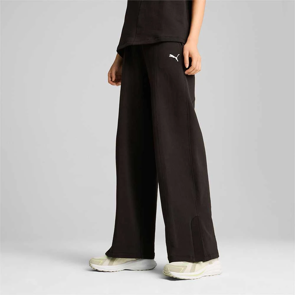ДАМСКО ДОЛНИЩЕ PUMA 68199001 HER HIGH-WAIST STRAIGHT LEG PANTS TR ЧЕРНО - lotus-sport.bg