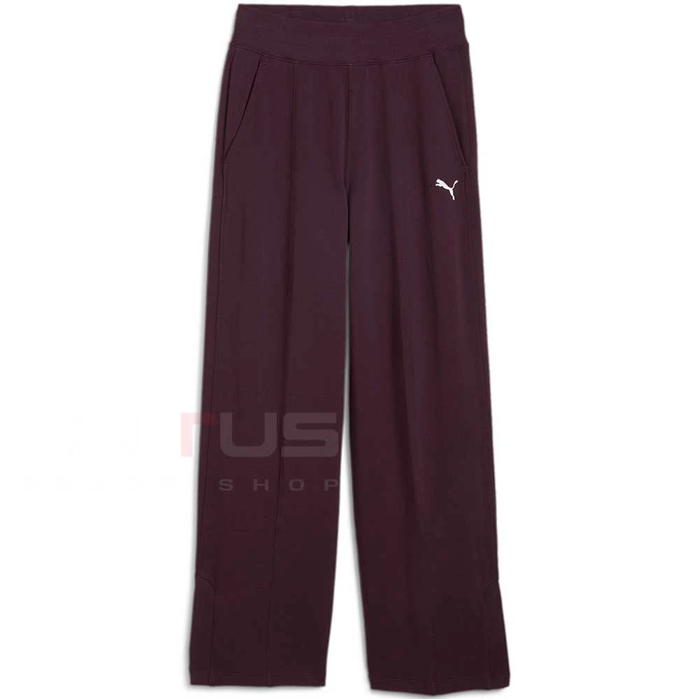 ДАМСКО ДОЛНИЩЕ PUMA 68199044 HER HIGH-WAIST STRAIGHT LEG PANTS TR ТЪМНОЛИЛАВО - lotus-sport.bg