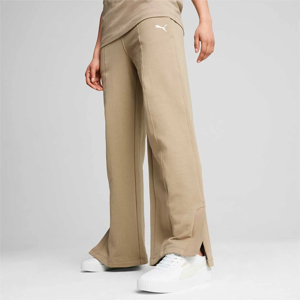 ДАМСКО ДОЛНИЩЕ PUMA 68199067 HER HIGH-WAIST STRAIGHT LEG PANTS TR СВЕТЛОКАФЯВО - lotus-sport.bg