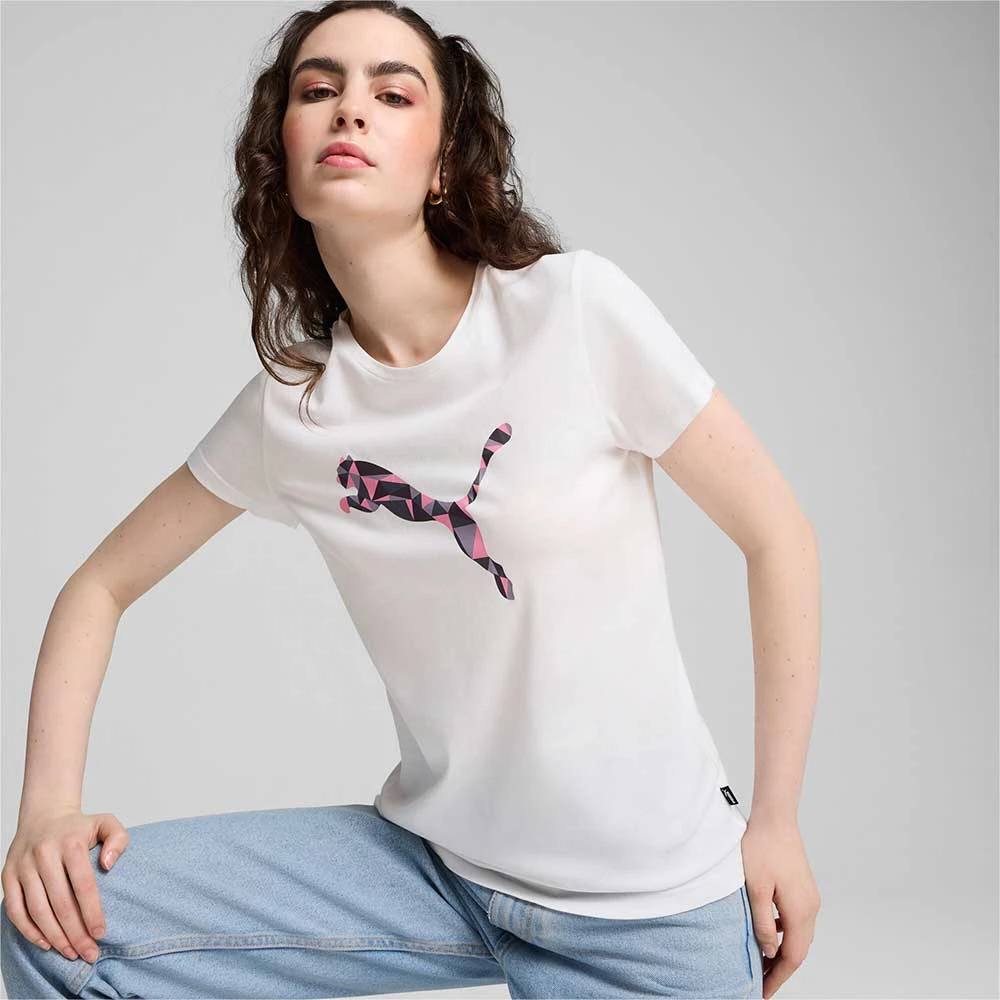 ДАМСКА ТЕНИСКА PUMA 68299802 GRAPHICS CAT TEE БЯЛА - lotus-sport.bg